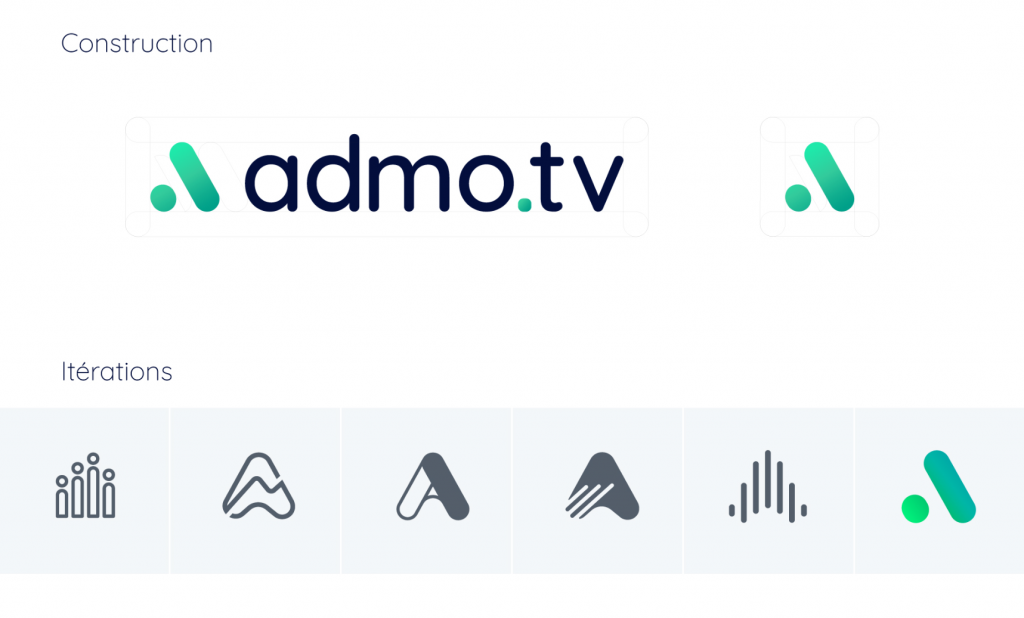 Identité visuelle Admo.tv : logo